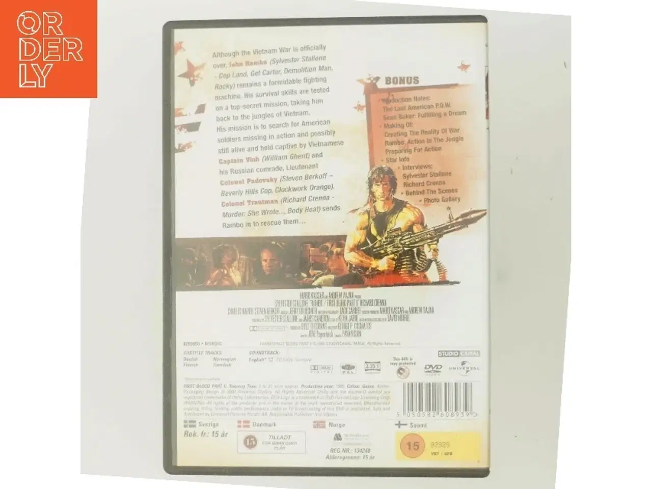 Billede 3 - First Blood Part II (DVD)