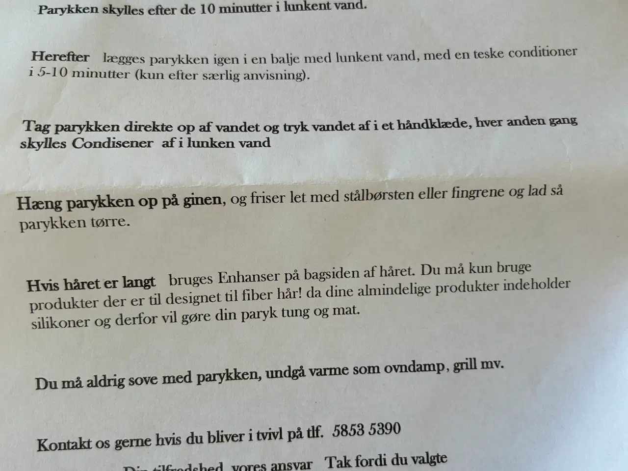 Billede 4 - Paryk
