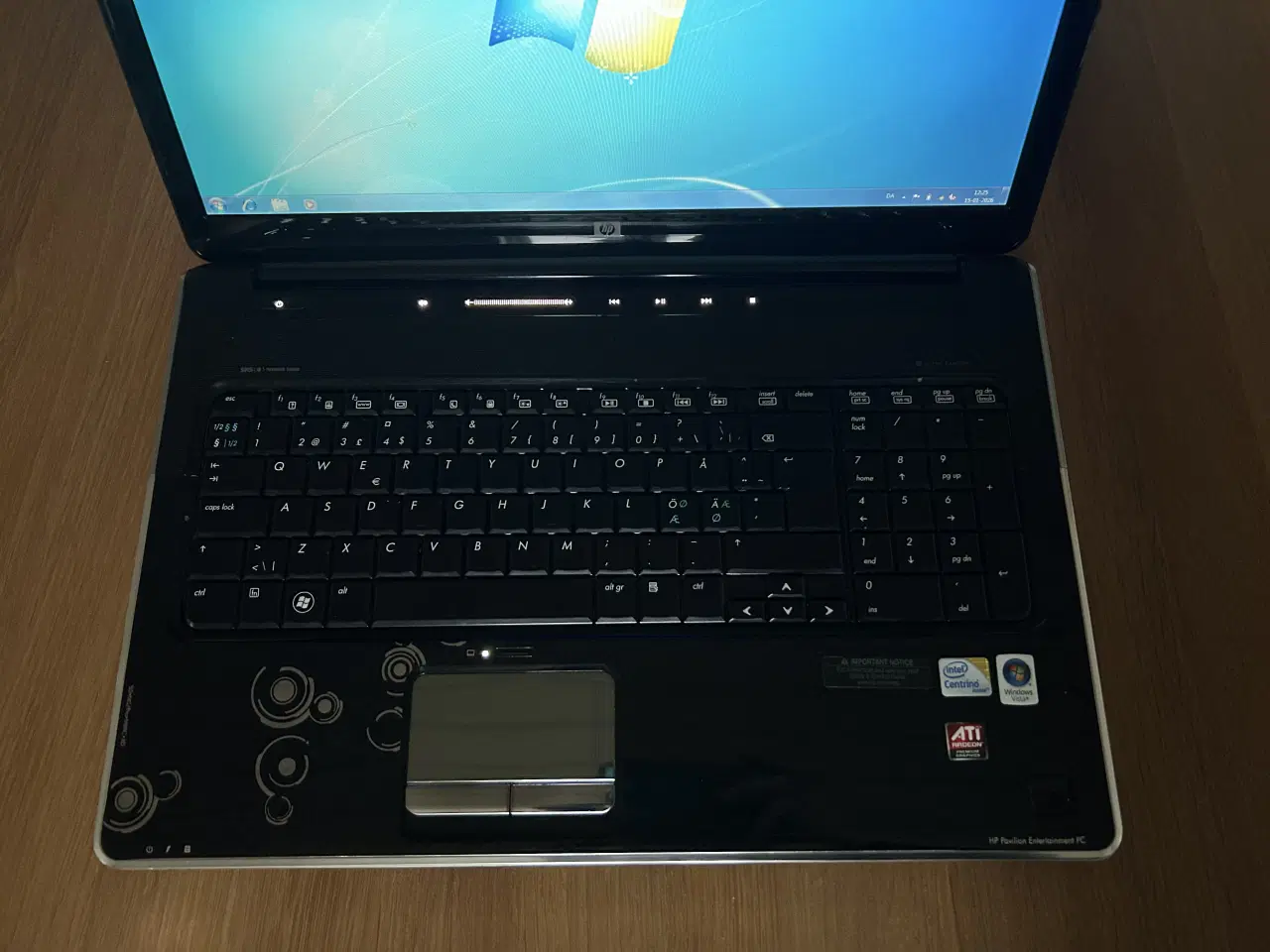 Billede 1 - HP Pavillon dv7. DVD/CD drev.  HP Webcam.