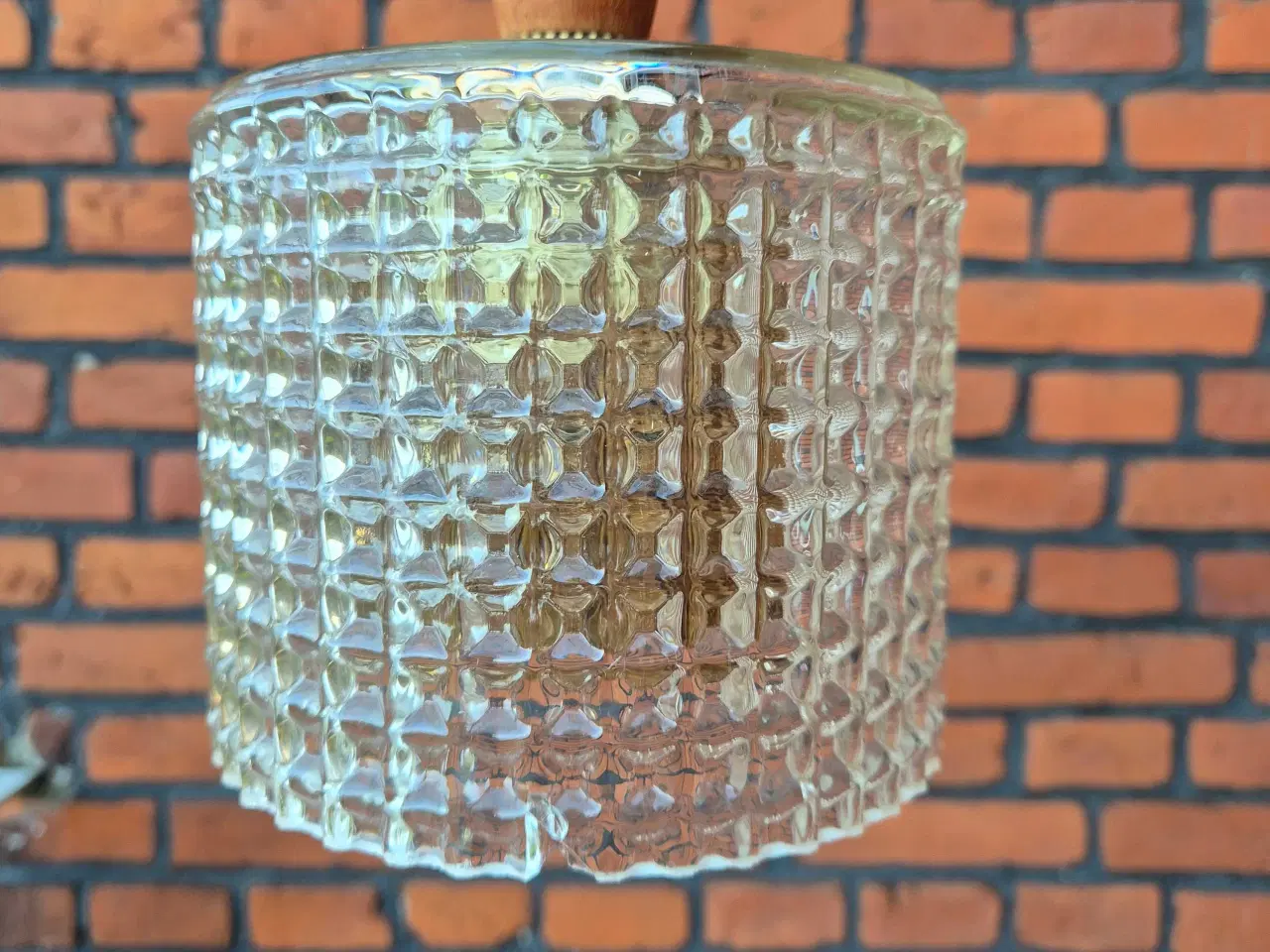 Billede 9 - Retrolampe i glas og teak