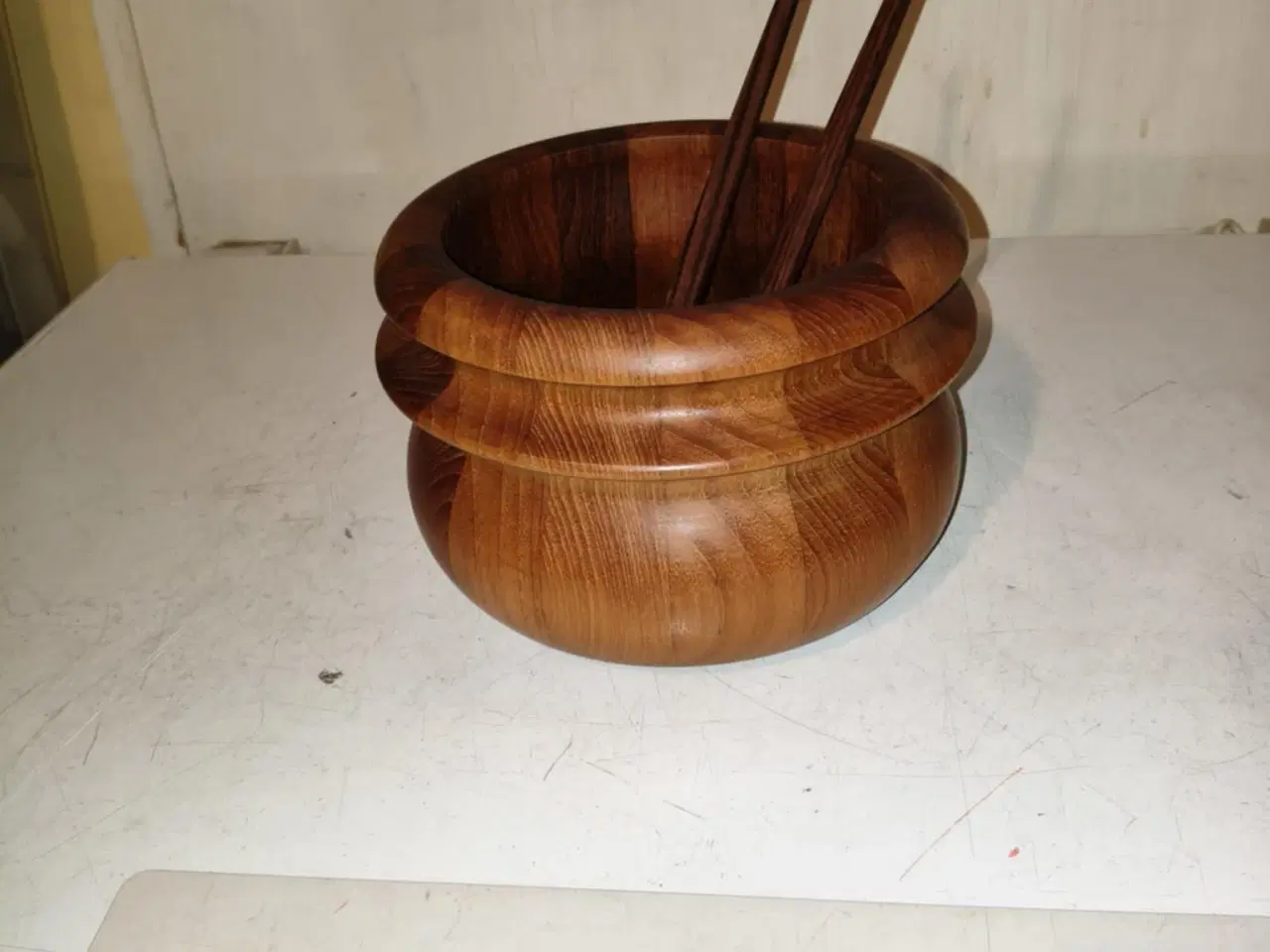 Billede 1 - super flot teaktræ skål af birgit krogh fra 60erne
