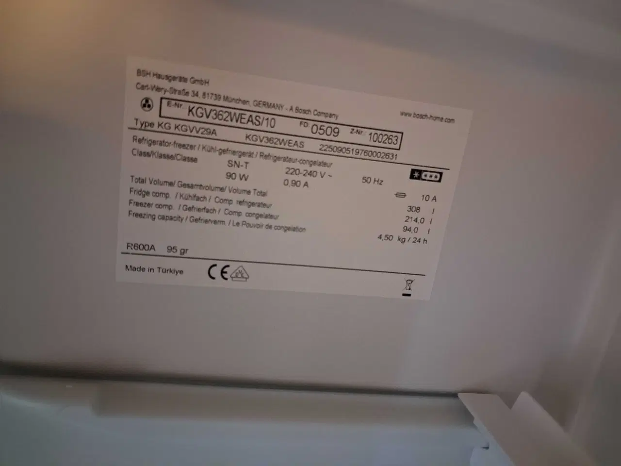 Billede 2 - Køle/frys sælges pga forkert mål for os 