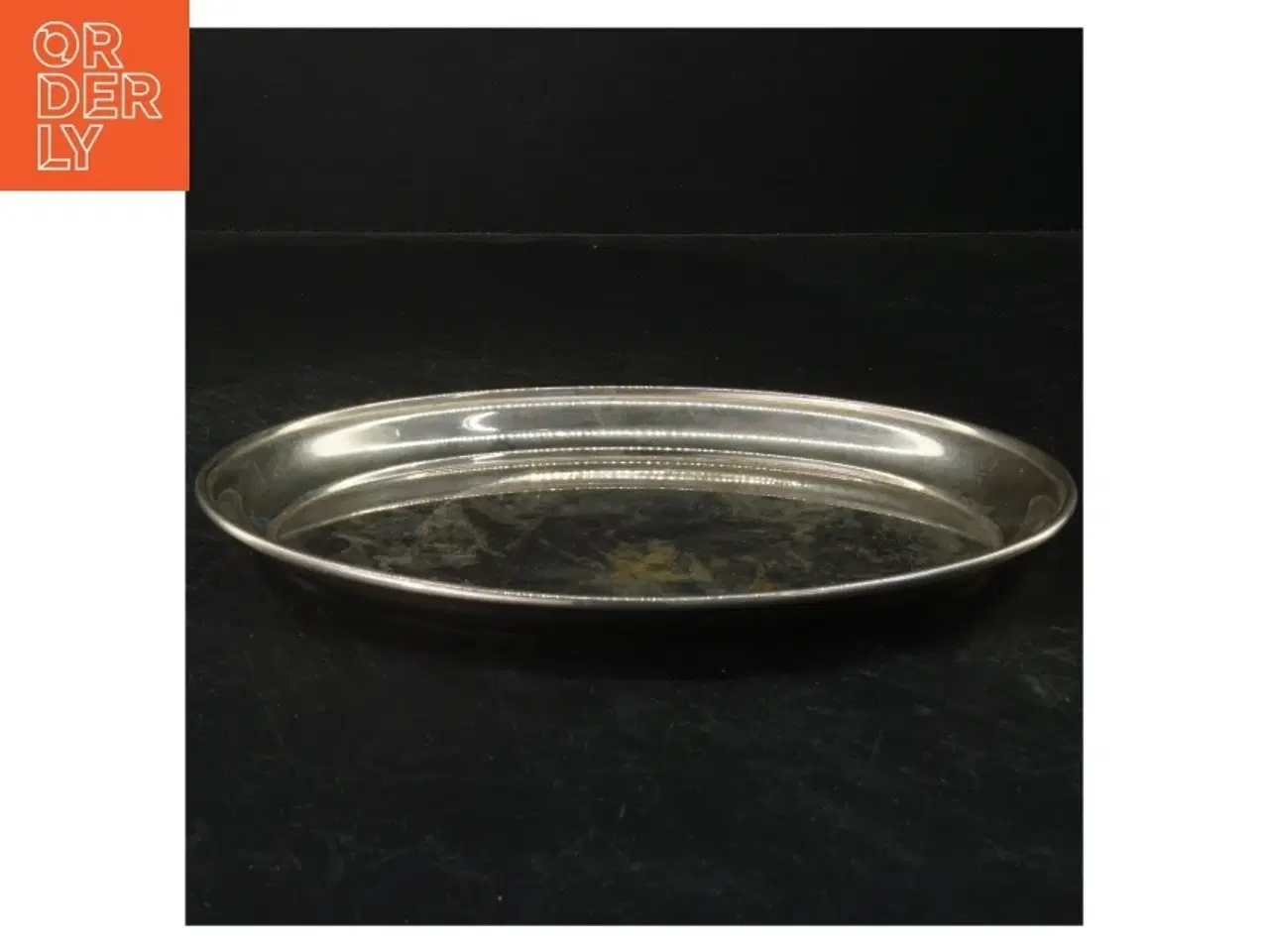 Billede 2 - Oval metal fad (str. 25x19 cm)