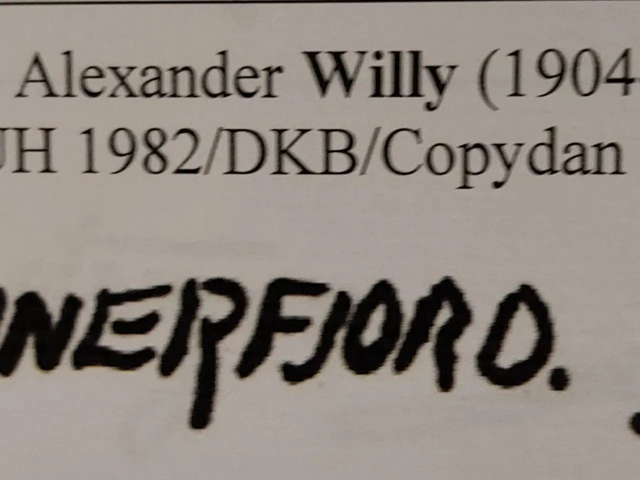 Billede 5 - WILLY DANNERFJORD ( 1904-1961 ) oliemaleri