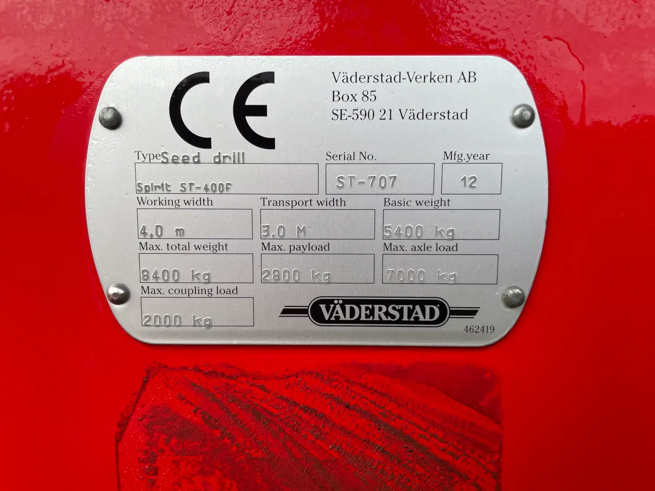 Billede 17 - 4m Vaderstad Spirit ST-400 F