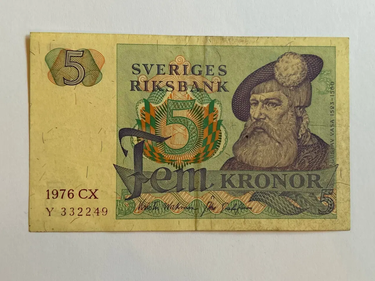 Billede 1 - 5 Kronor 1976 CX Sweden