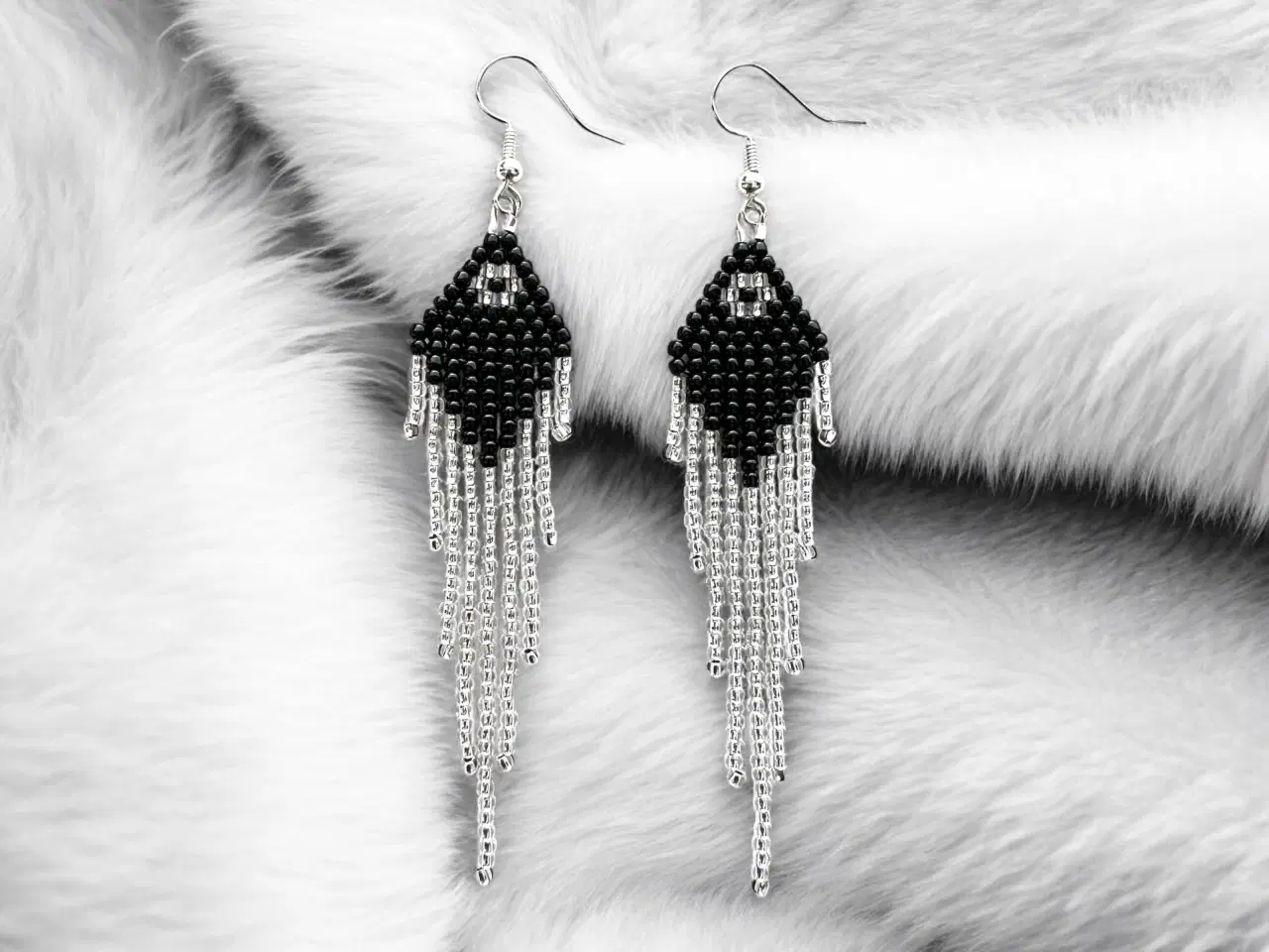 Billede 1 - Grønlandske perle øreringe