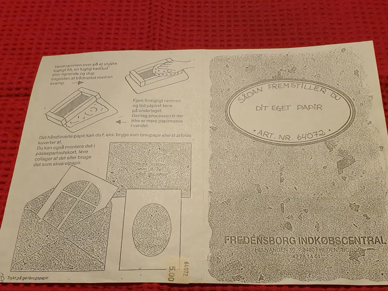 Billede 2 - GRATIS Rammer til Papirstøbning & Vejledning