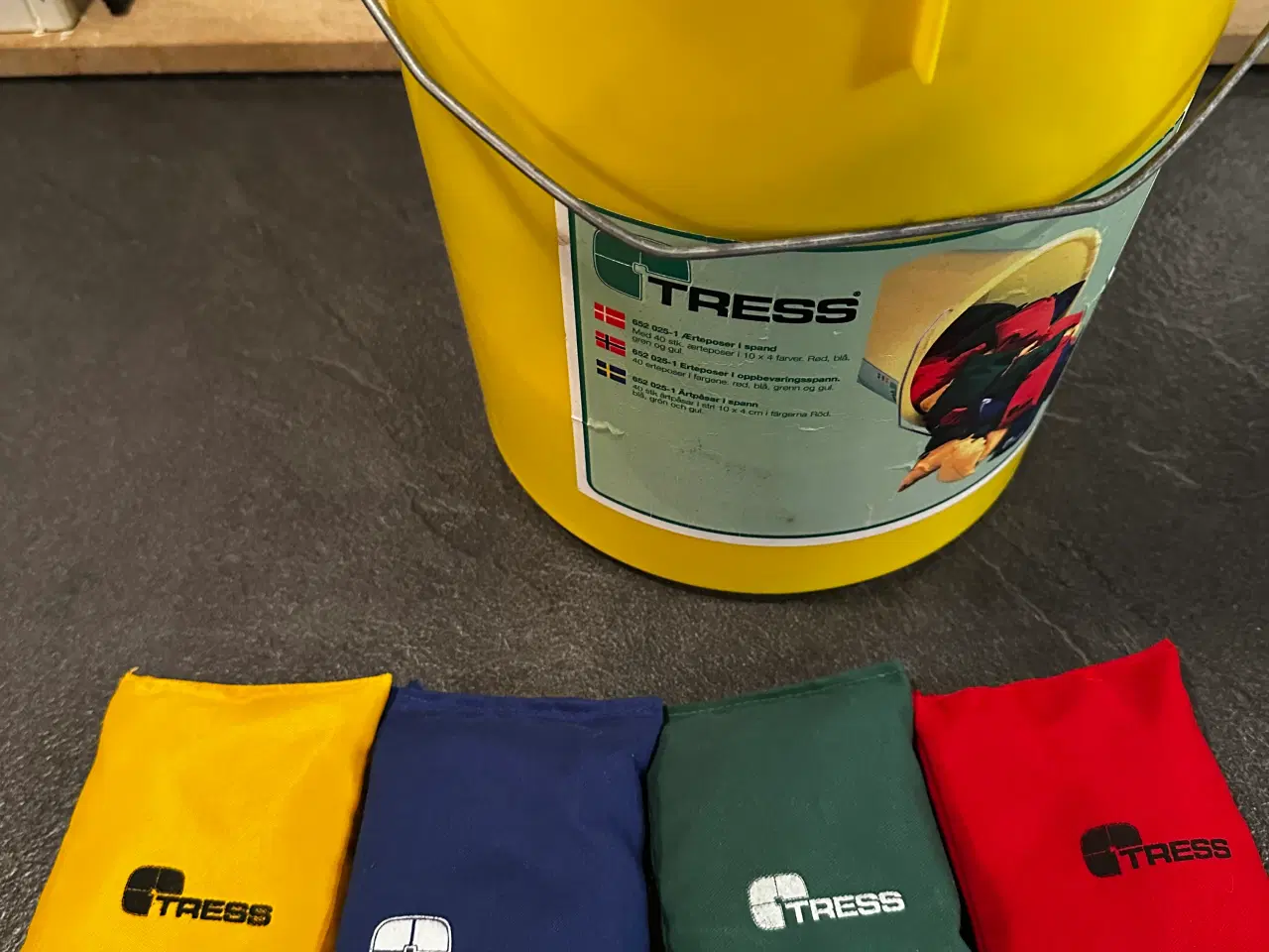 Billede 2 - Tress ærtepose sæt med spand