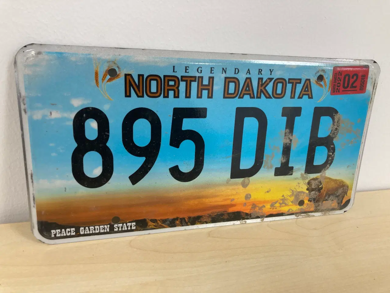 Billede 1 - North Dakota US nummerplade 