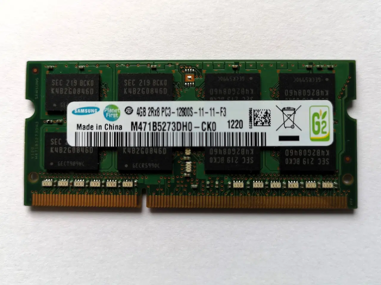 Billede 1 - Lenovo (Samsung) MEMORY 4GB DDR3 1600 SO-DIMM