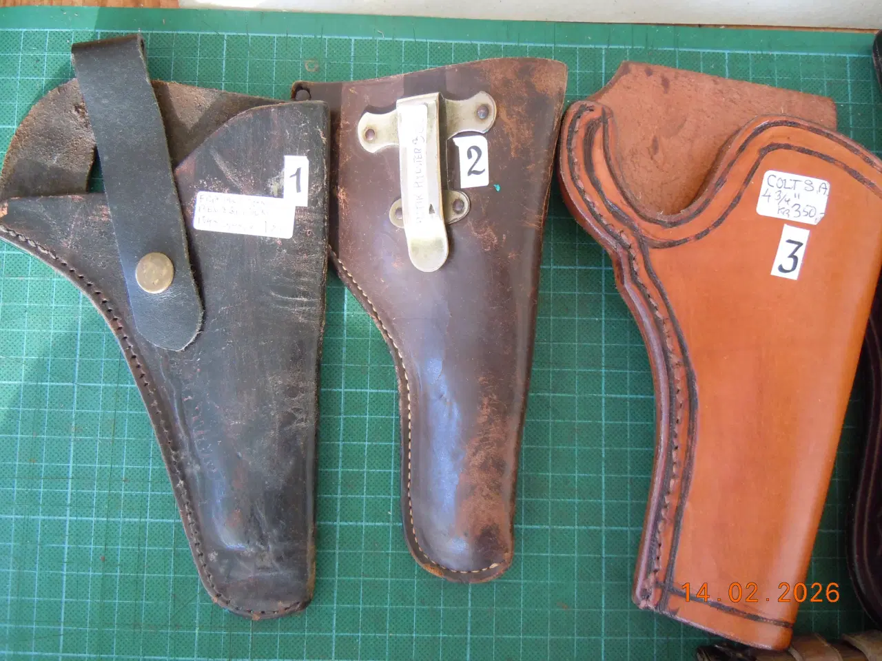 Billede 2 - Pistol og revolverhylstre, antikke+nyere. Fra 175