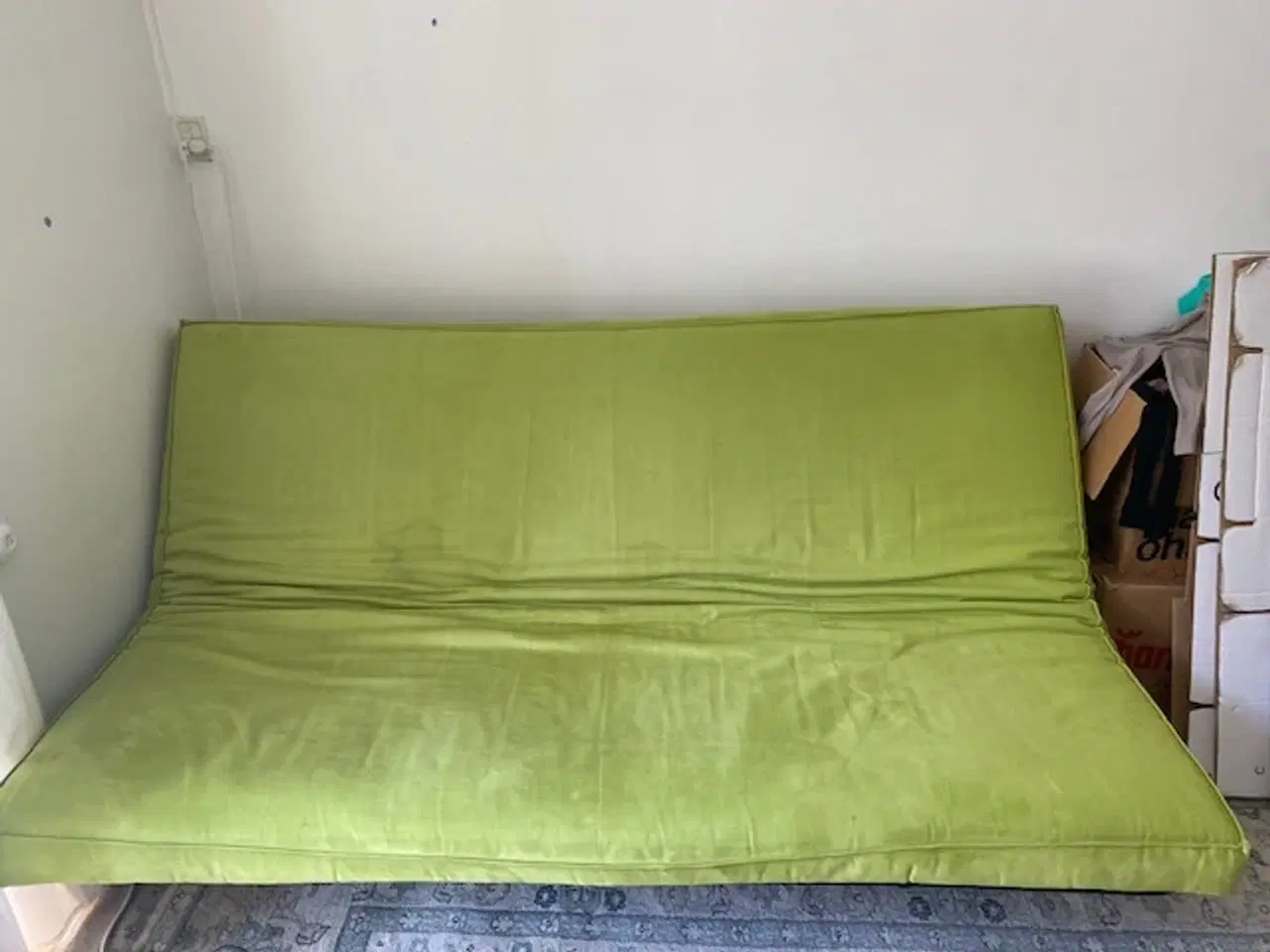 Billede 2 - Sovesofa, INNOVATION, limegrøn velourstof