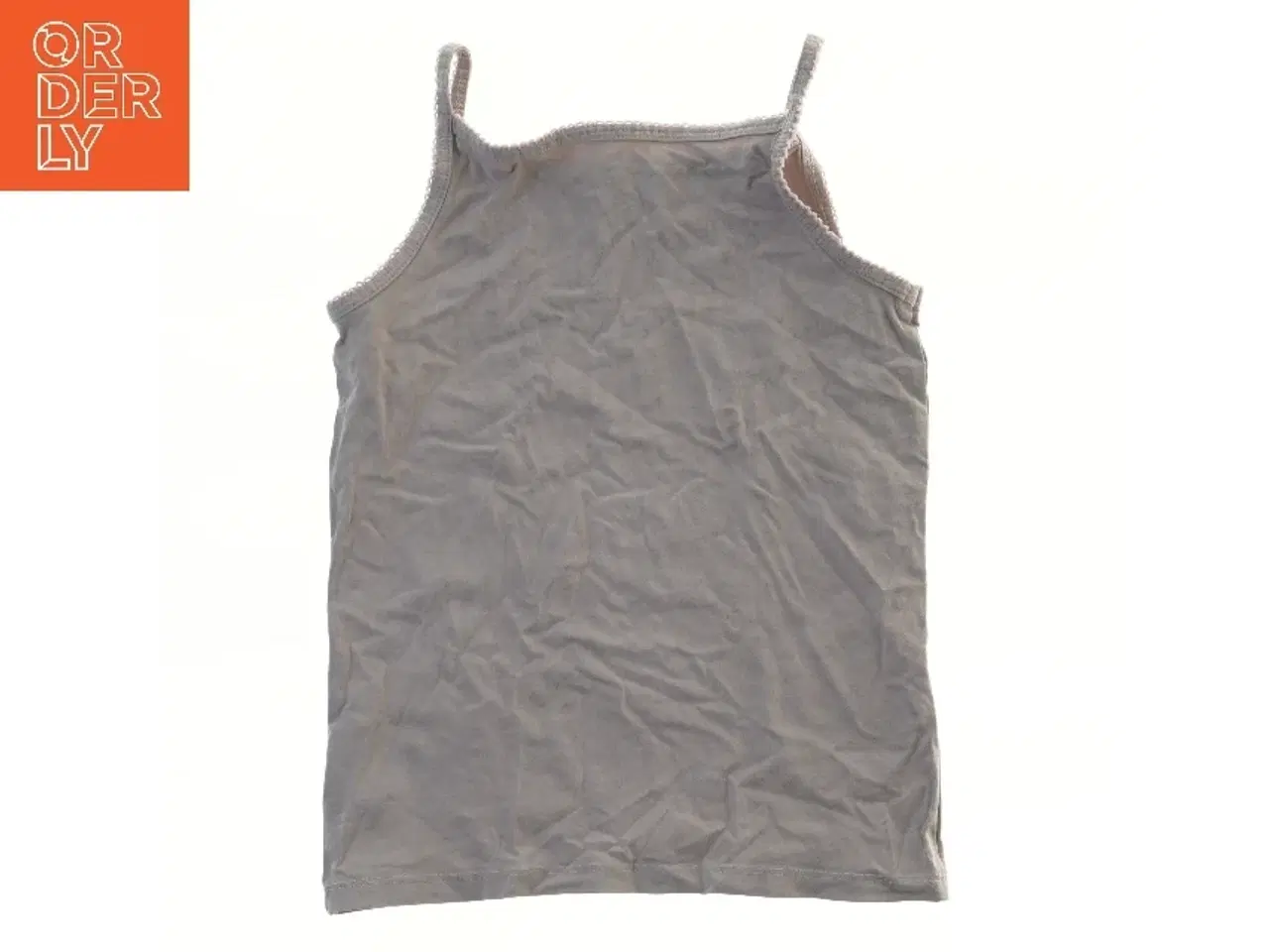 Billede 2 - Grå top med blondekant fra H&M (str. 122)