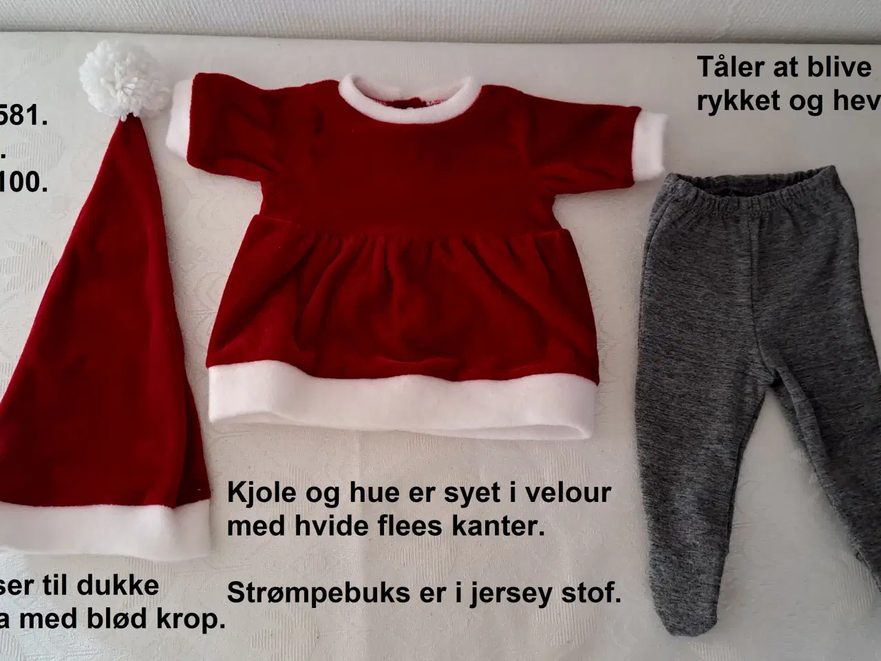 Billede 17 - Dukketøj til Sofia dukken på 40cm. med blød krop.