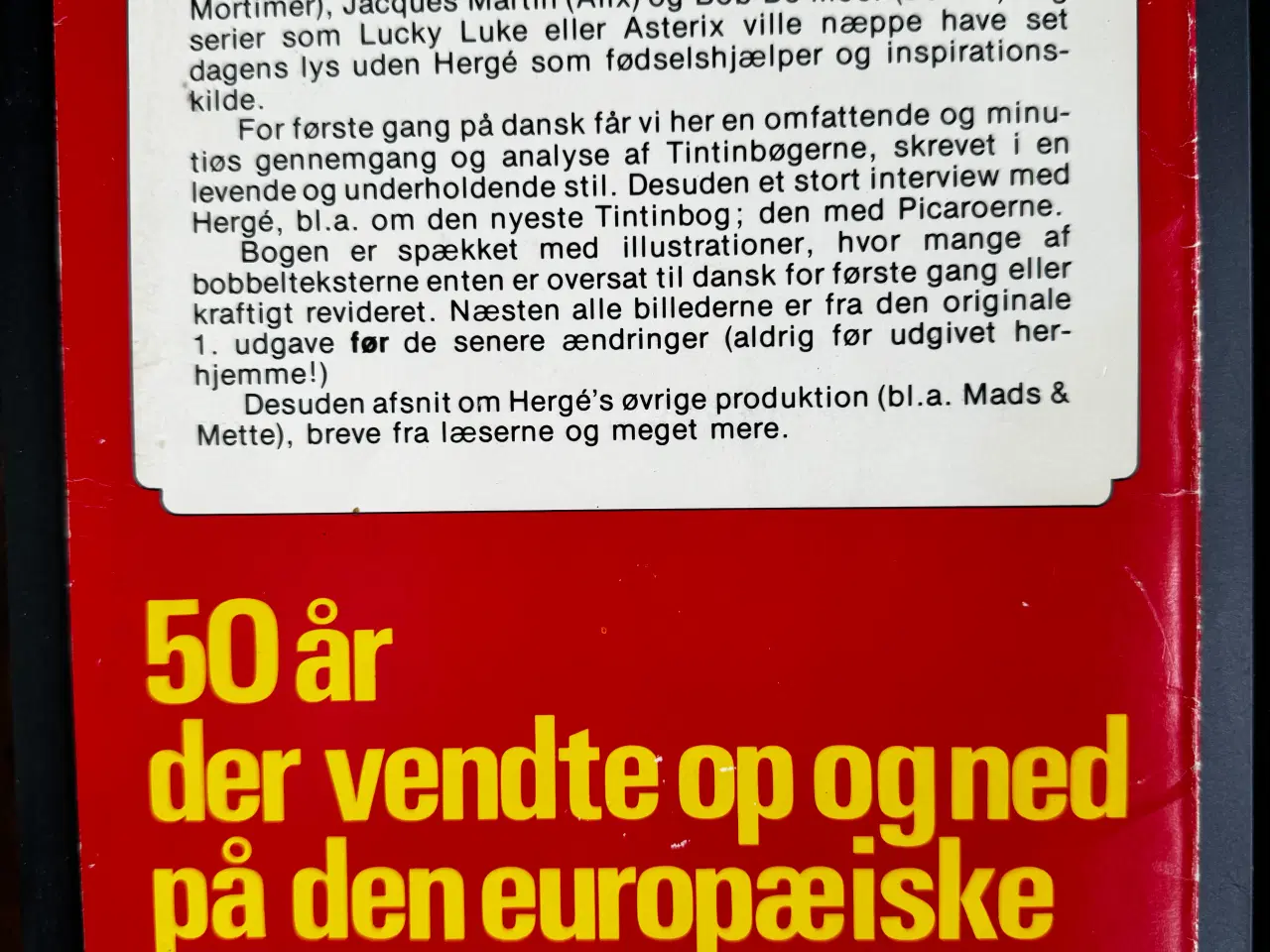 Billede 2 - Hergés oplevelser - 50 ÅR MED TINTIN