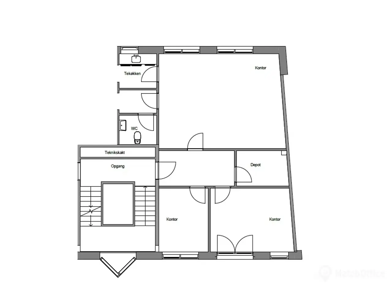 Billede 14 - Velindrettet kontorlejemål i Odense C – 110 m²