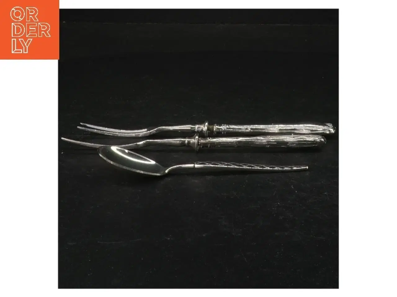 Billede 2 - Sølvbestikssæt (str. 17 cm. og 13 cm)