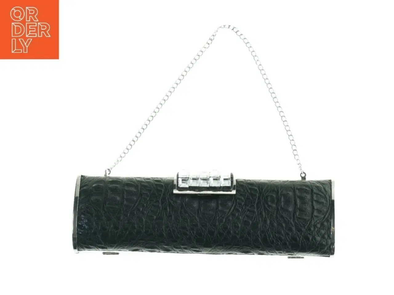 Billede 1 - Aften clutch med krokodillepræg (str. 25 x 8 cm)