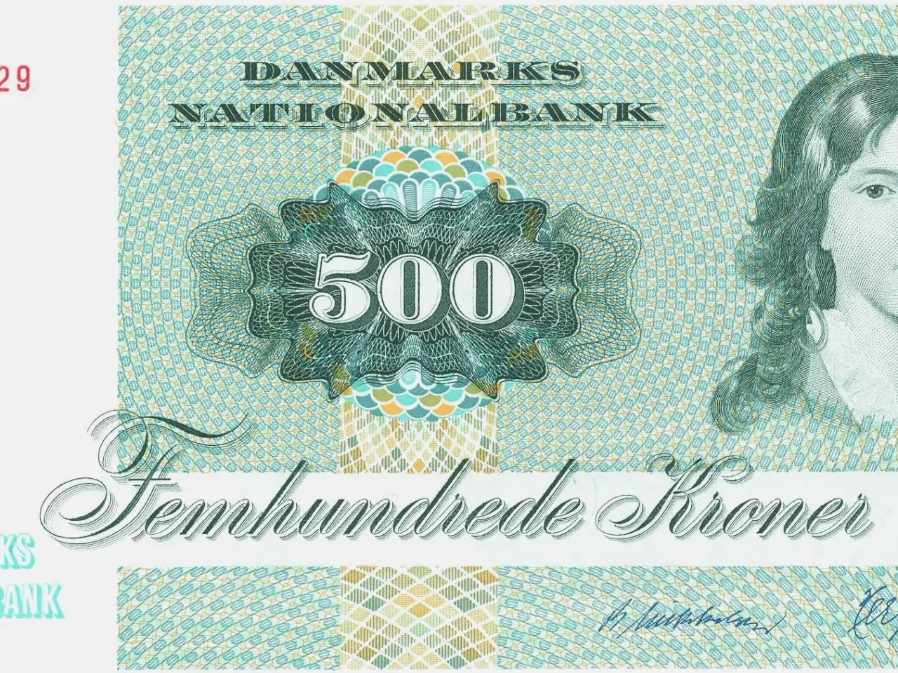 Billede 1 - DK. 500 kr. seddel fra 1988
