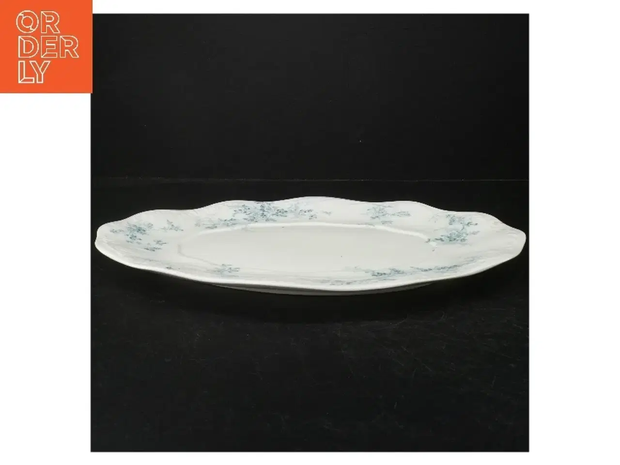 Billede 2 - Porcelænsfad med blomstermotiv fra Hartington (str. 36 x 26 cm)