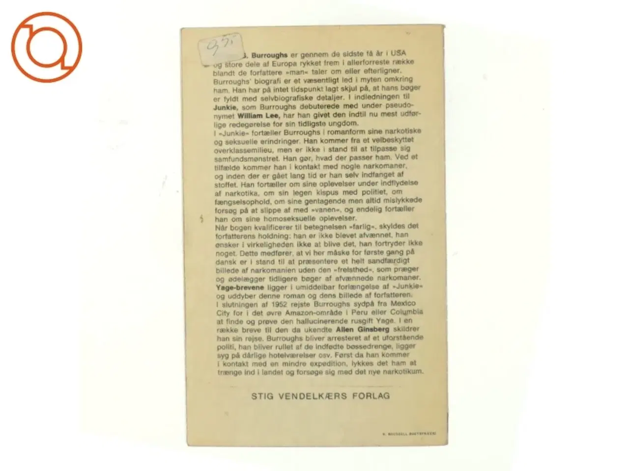 Billede 3 - Junkie og uddrag af Yage brevene af William S. Burroughs (bog)