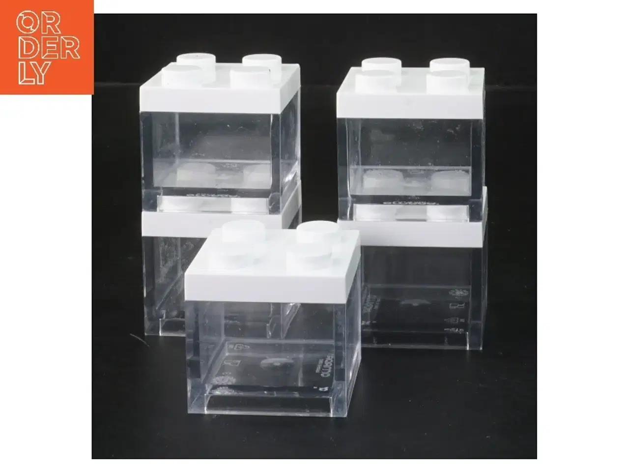 Billede 1 - LEGO Plastik opbevaringsbokse fra Omada (str. 5 stk 5x5x4,5 cm)