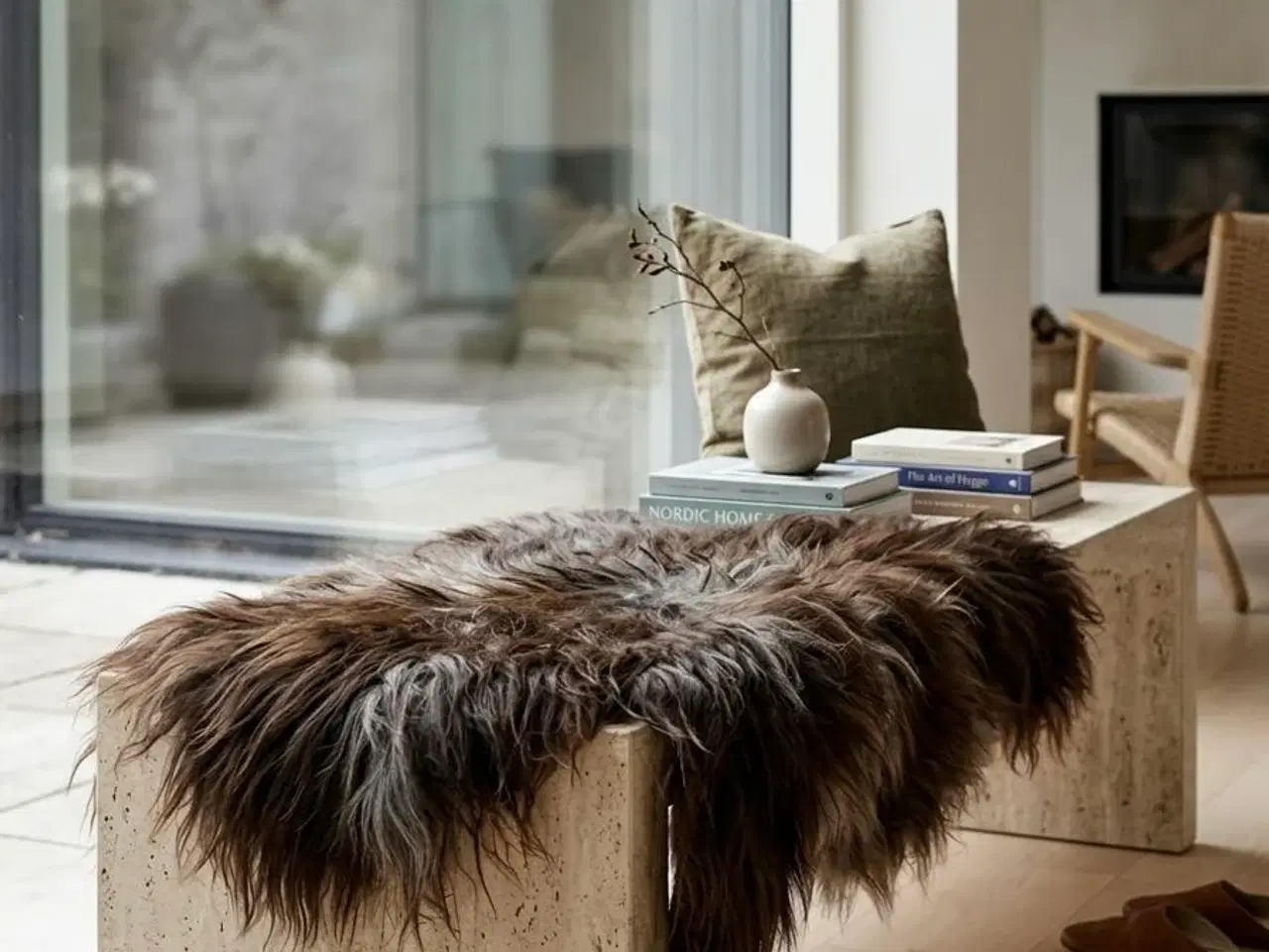 Billede 1 - helt nyt langhåret lammeskind 