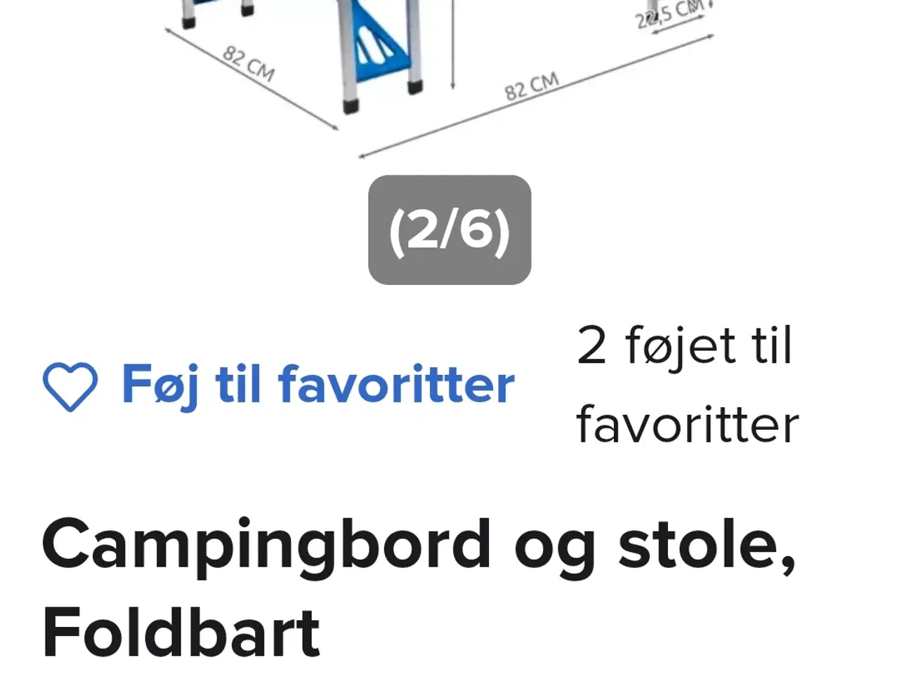 Billede 1 - Picnictable