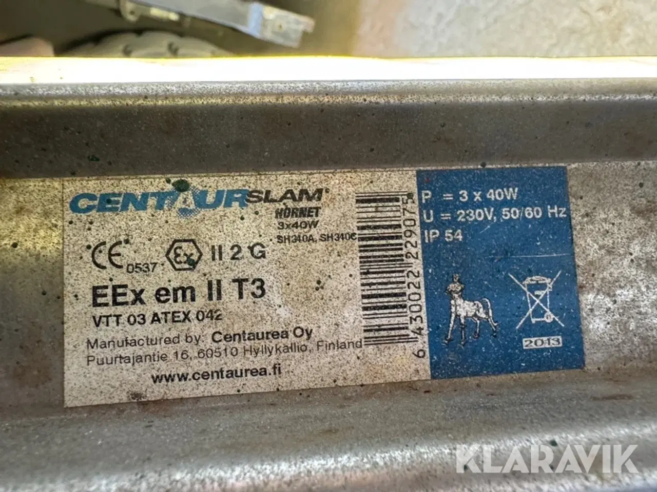 Billede 11 - EX Ledlamper CentaursSlam EEx em ll T3 2 styks