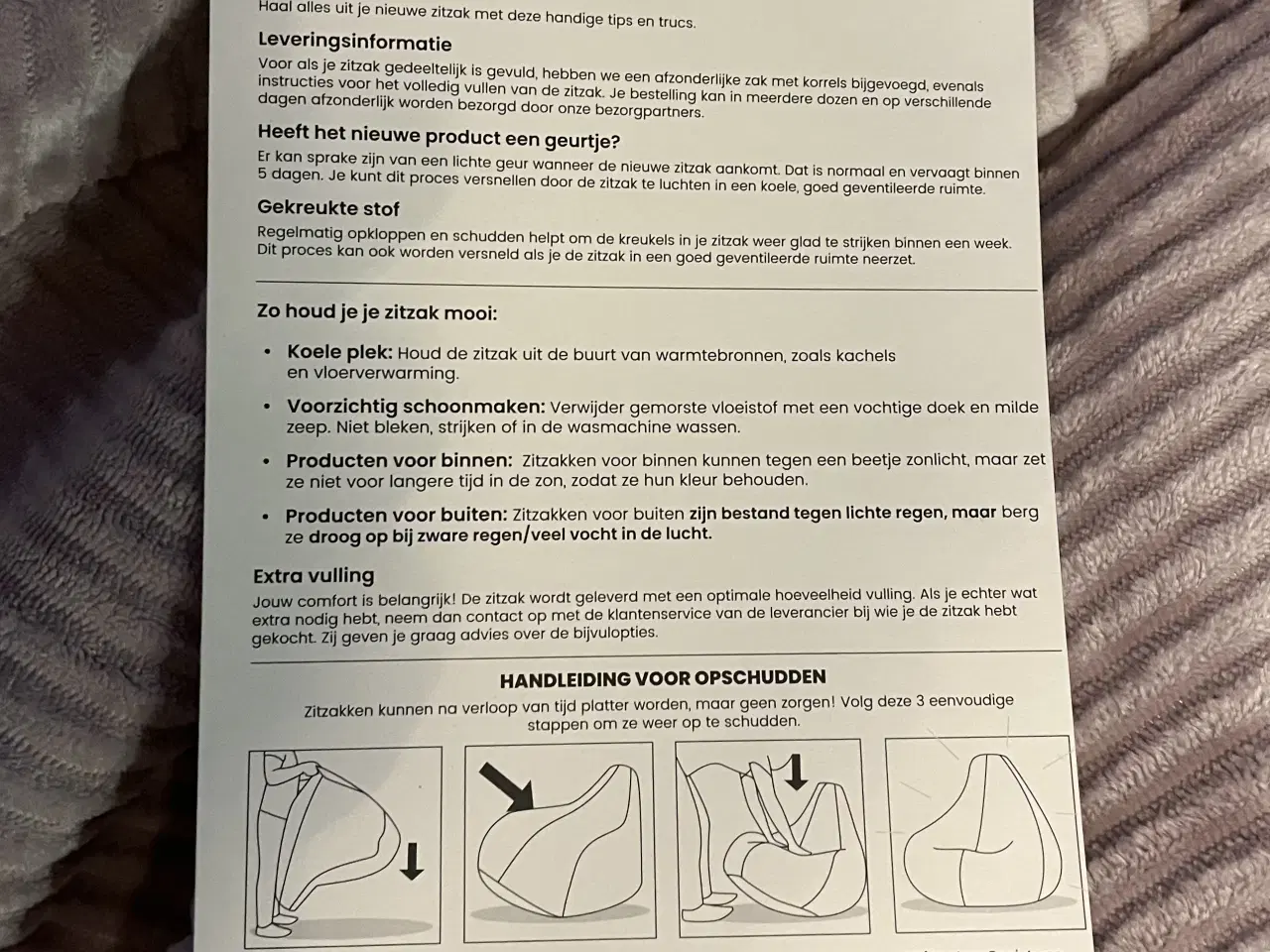 Billede 5 - Icon sækkestol fløjl i sart lilla. Ubrugt. Pris 25