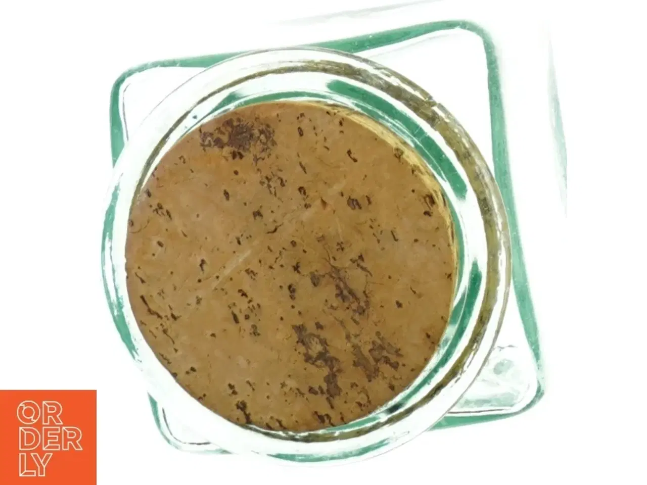 Billede 3 - Glaskrukke med korkprop (str. 17 x 13 cm)