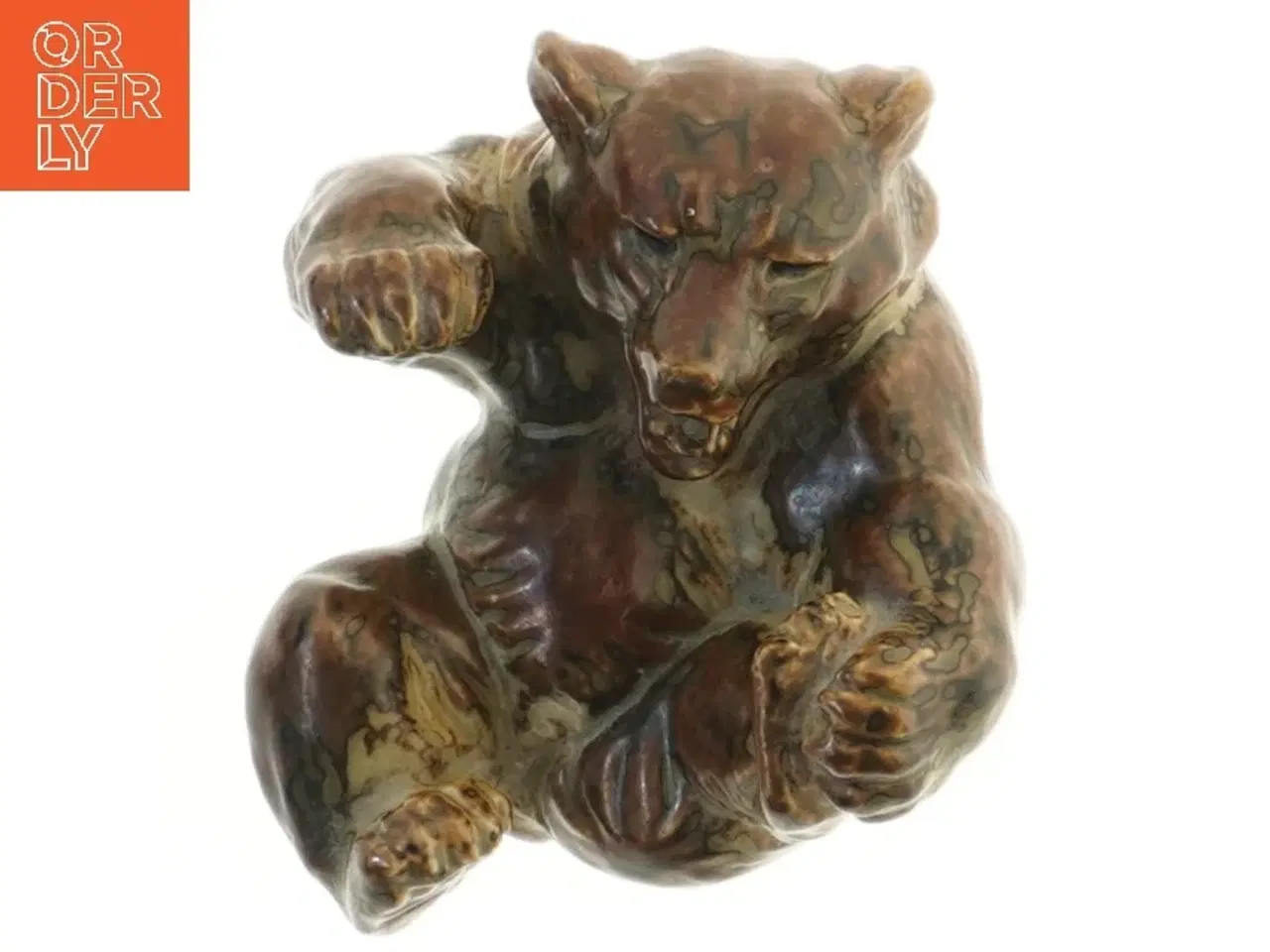 Billede 3 - Keramisk bjørnefigur fra Royal Copenhagen (str. 10x12x15 cm)