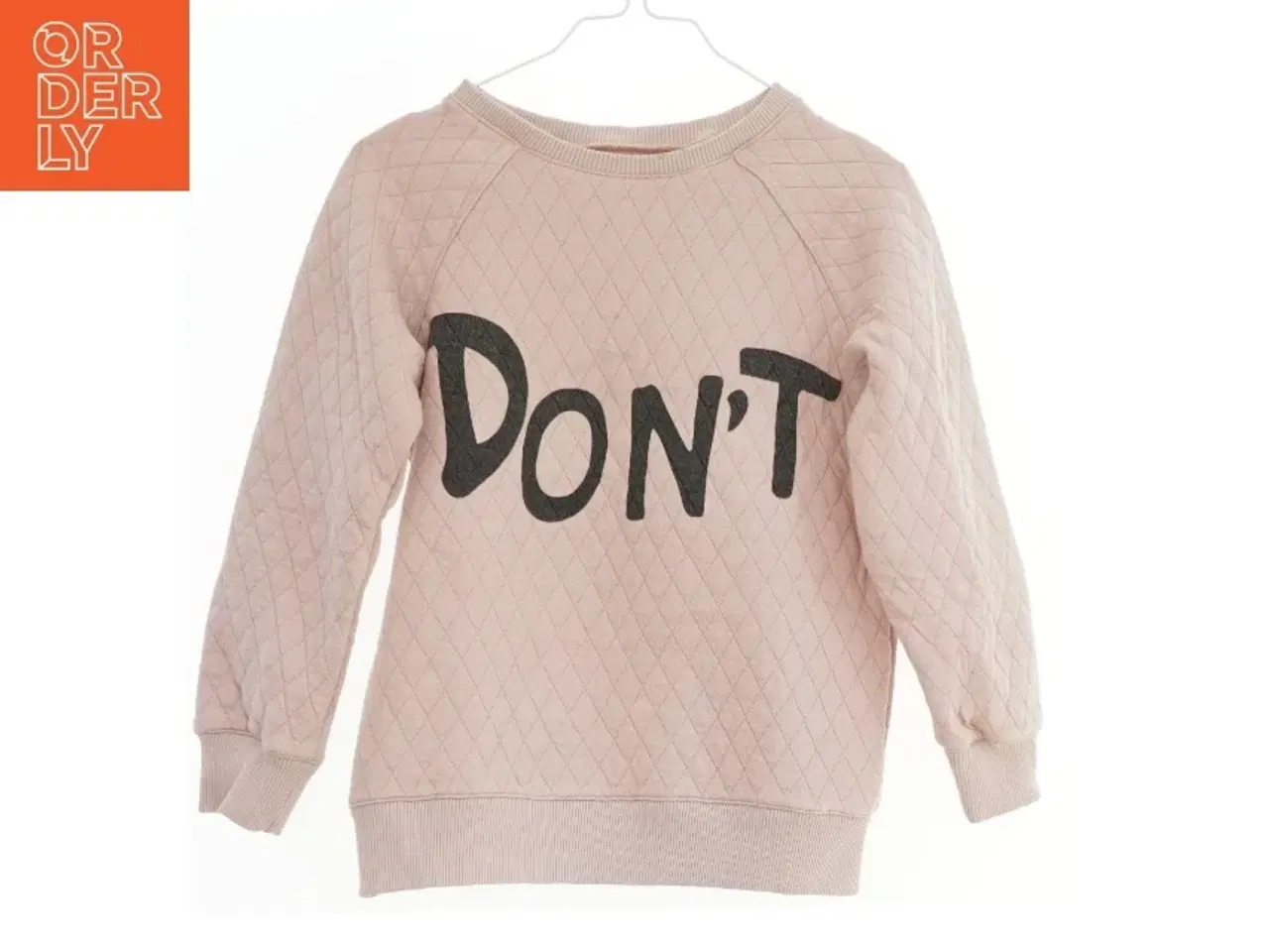 Billede 1 - Lyserød quiltet sweatshirt med tryk fra Friends (str. 116)