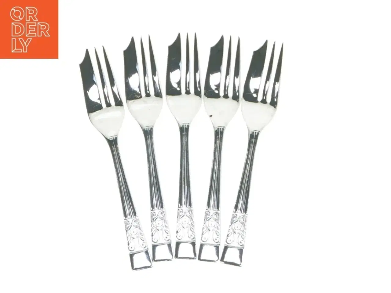 Billede 1 - Sæt af 5 kagegafler (str. 5 styk. 14 cm)