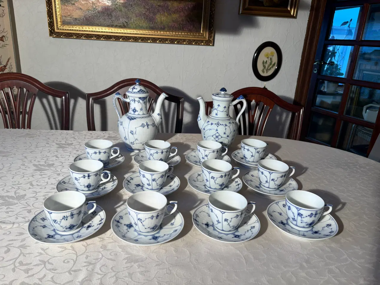 Billede 1 - Musselmalet kaffestel fra Royal Copenhagen