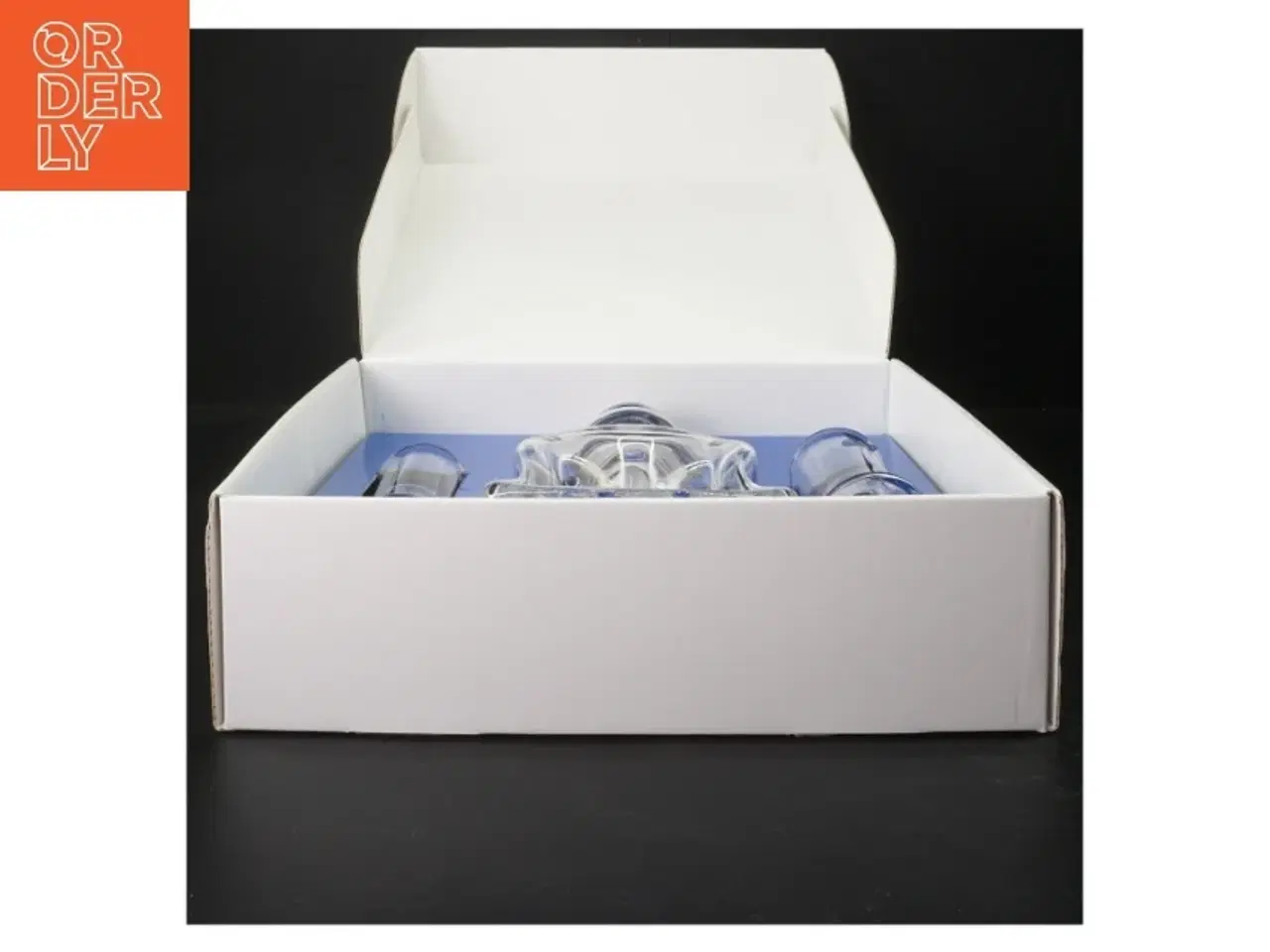 Billede 4 - Klukflaske med snapseglas fra Royal Copenhagen (str. H. 22 cm)