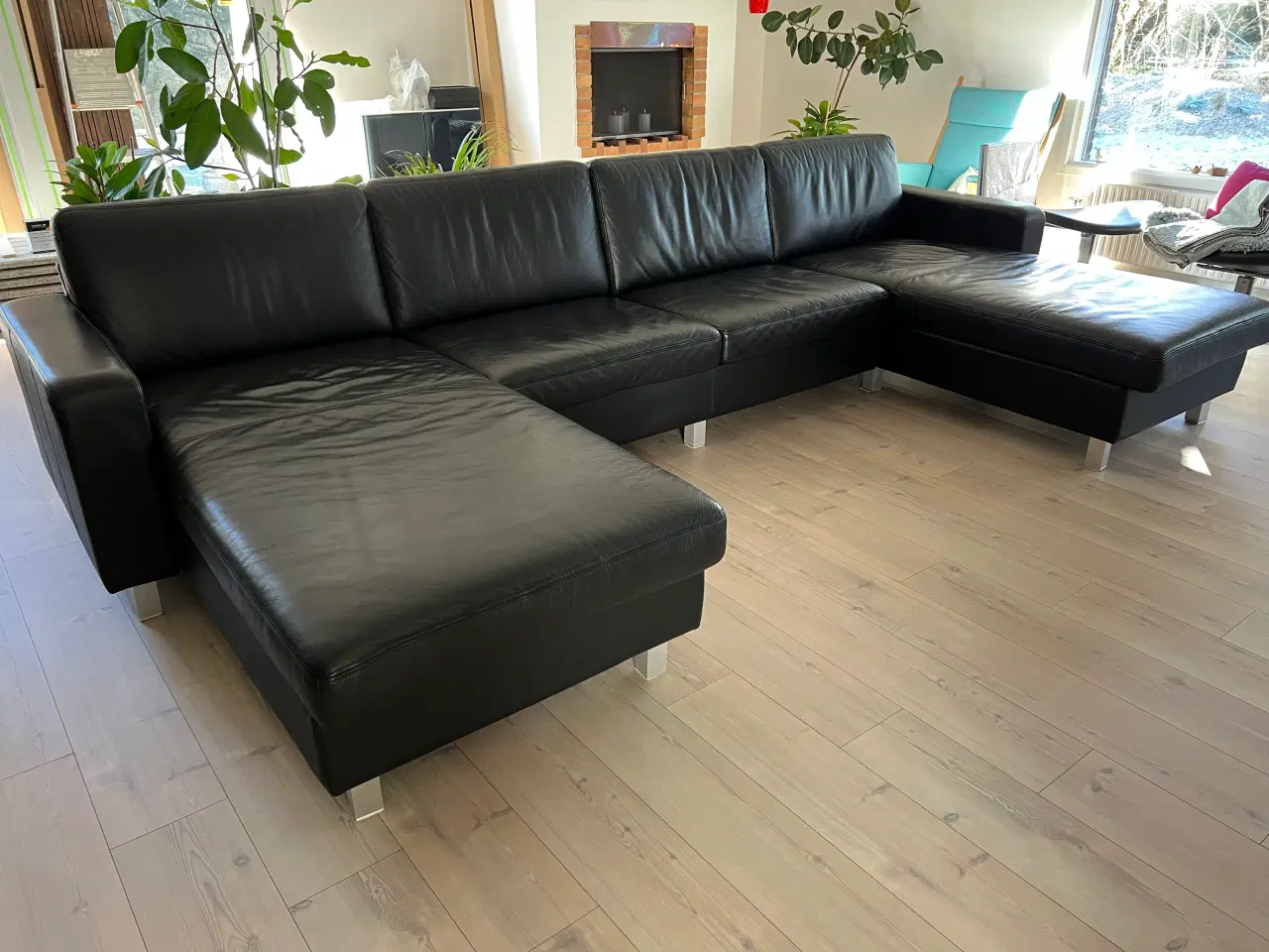 Billede 1 - Lædersofa