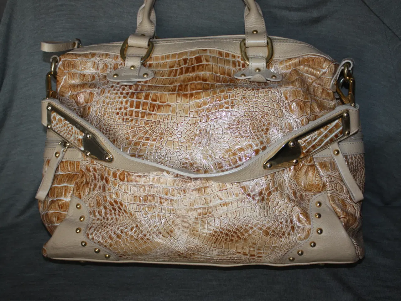 Billede 3 - Taske med krokodille-look fra Gilda Tonelli