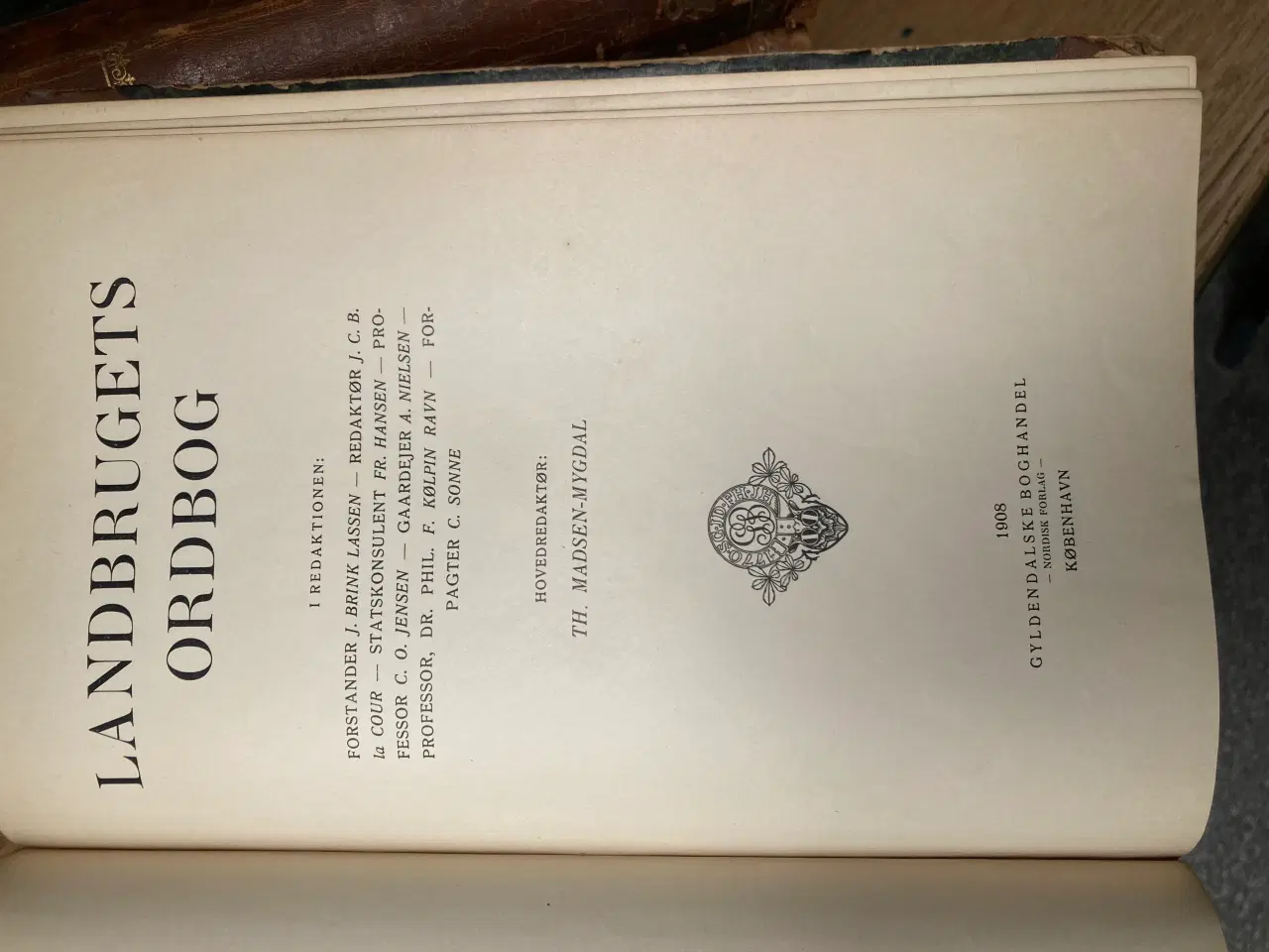 Billede 3 - Landbrugets-ordbog udgivet 1908