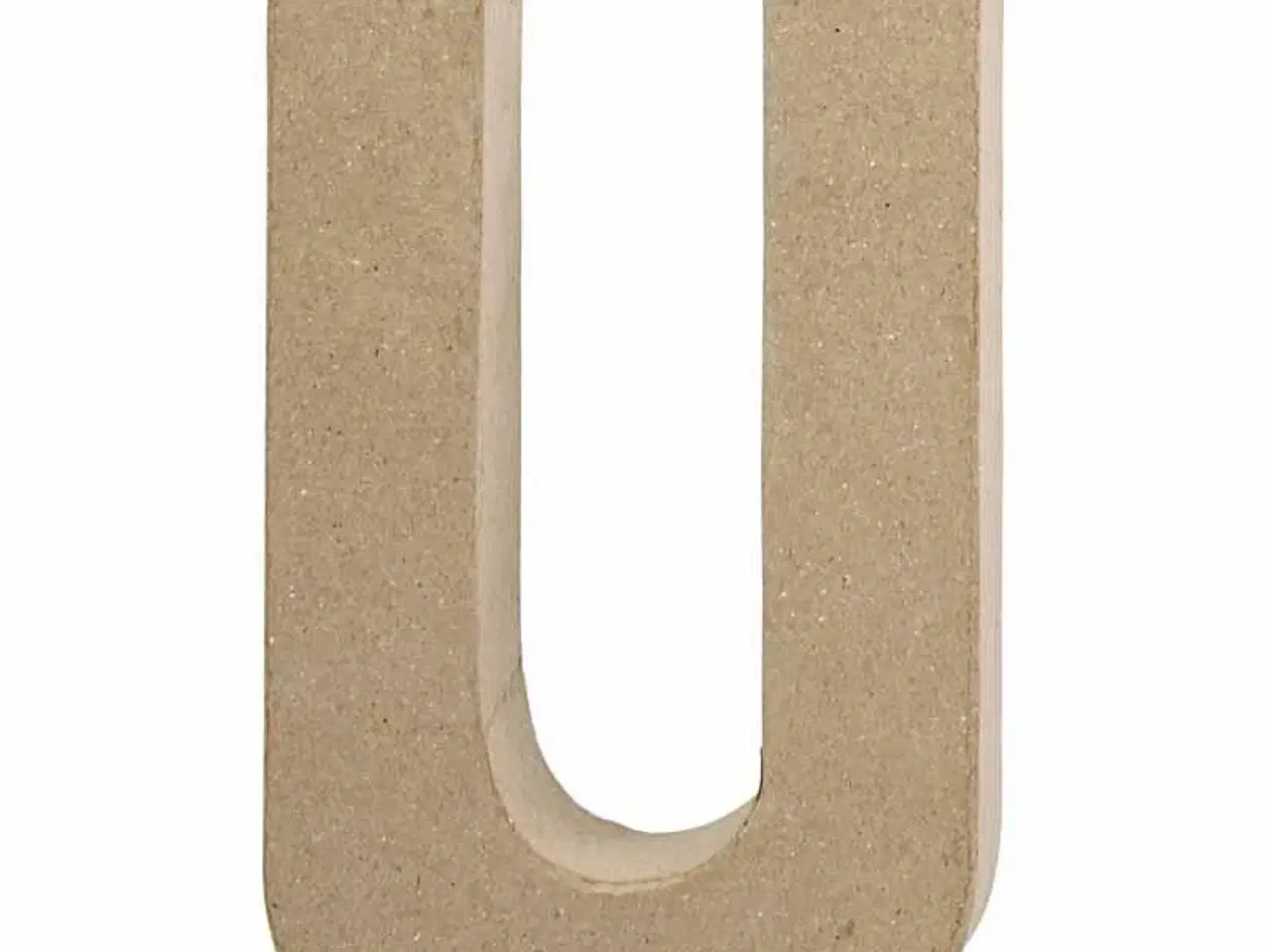 Billede 1 - Håndlavet Bogstav U i Papmaché - 20,5 cm