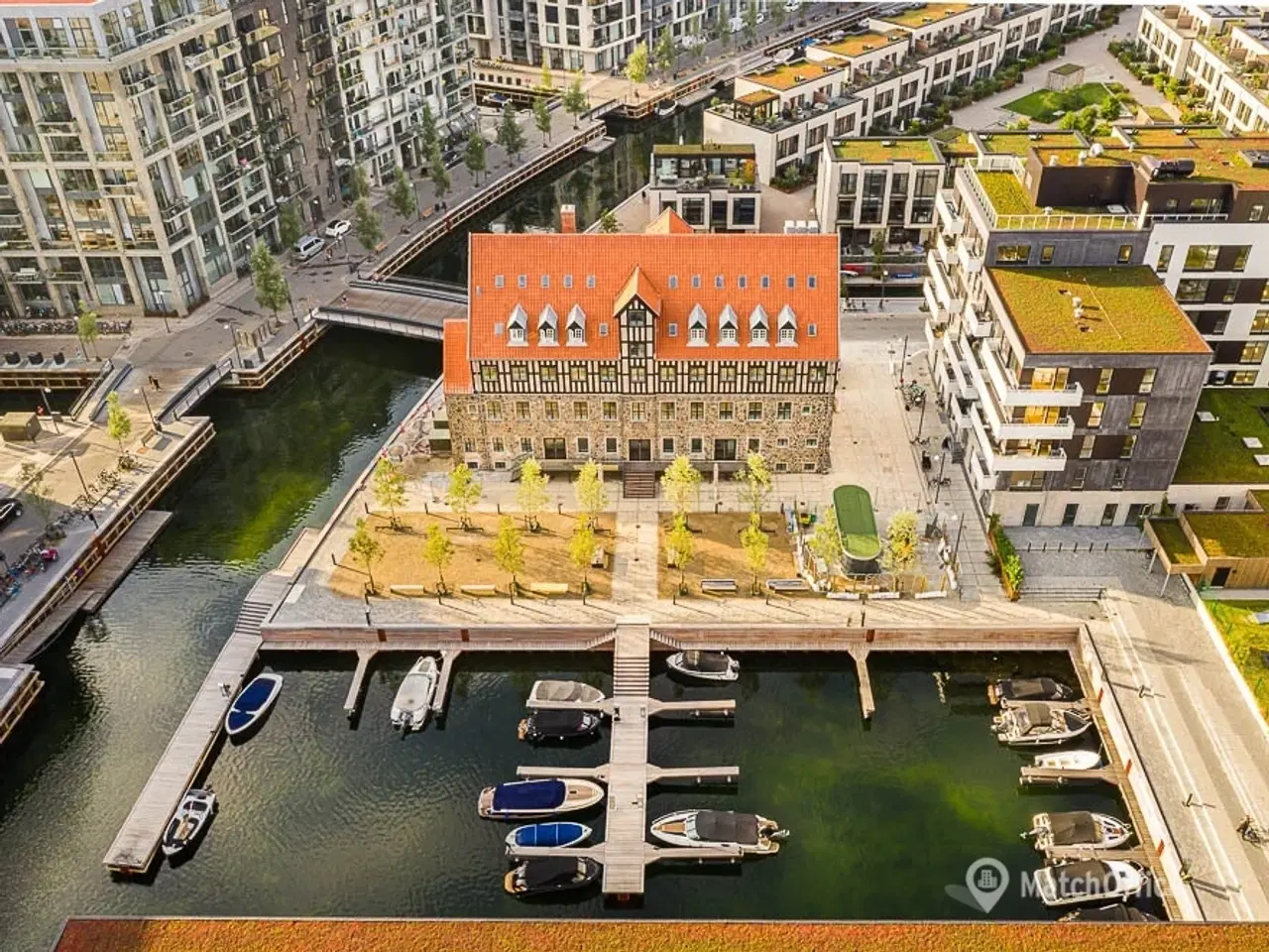 Billede 3 - Citykontor i Københavns nye kanalby med egen bådplads og p-kælder