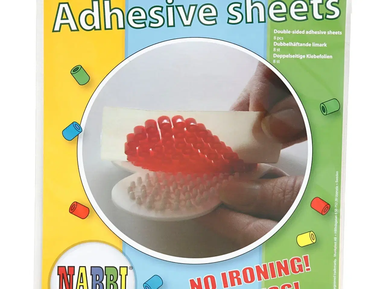 Billede 1 - Selvklæbende transparente ark 15x15 cm - 8 stk.