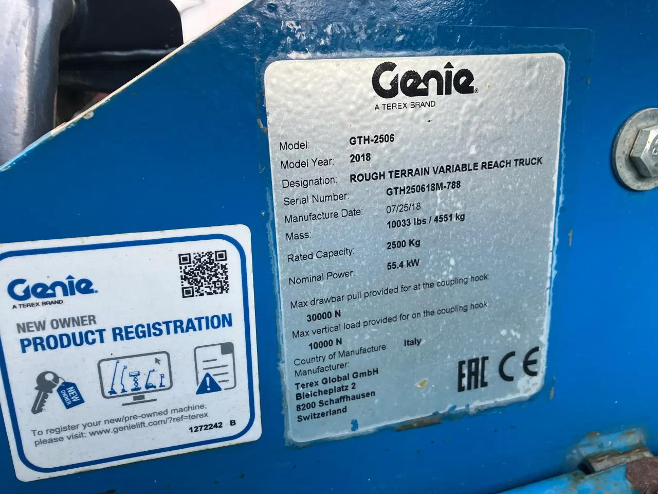 Billede 9 - Genie GTH 2506.6 meters kun 1268 timer