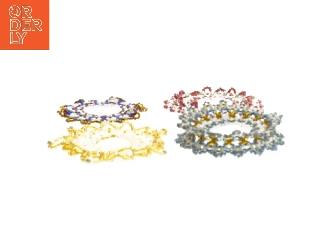 Billede 3 - (str. Ø 7 cm) lyskranse i perler