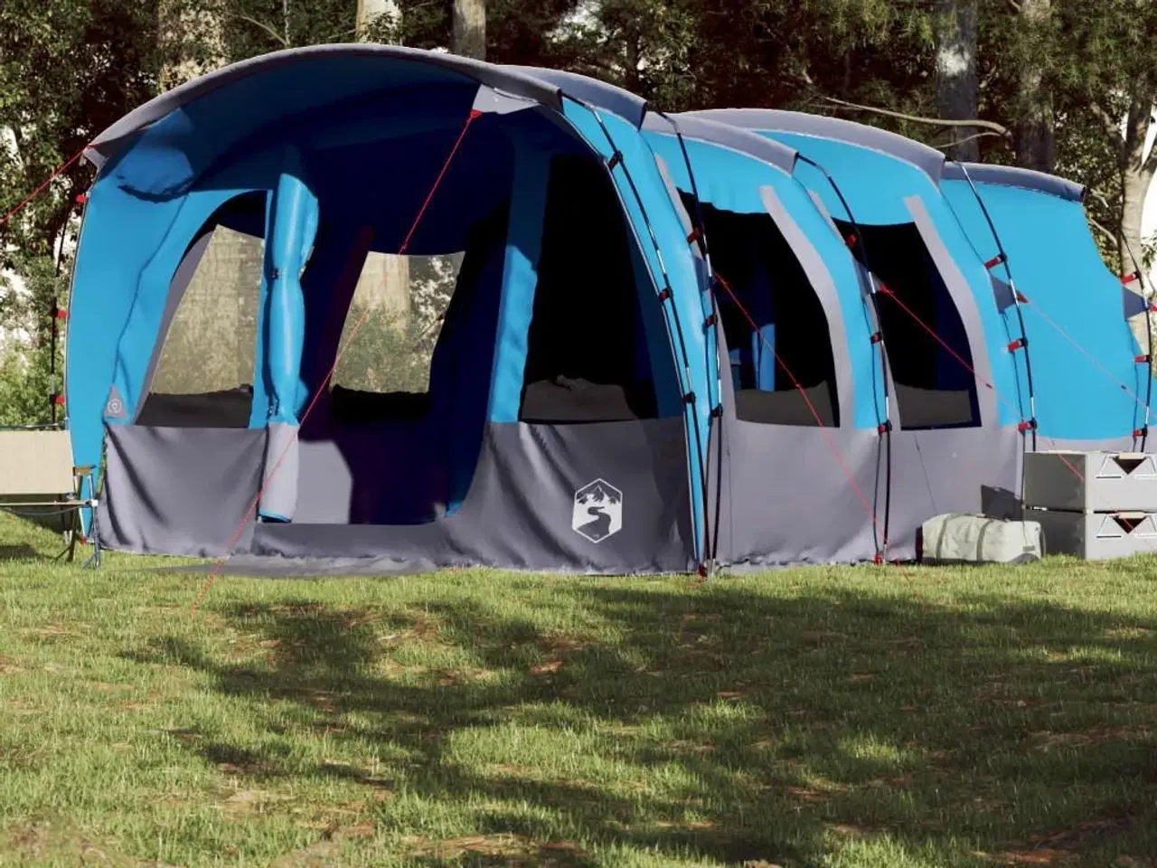 Billede 3 - 8-personers campingtelt vandafvisende blå