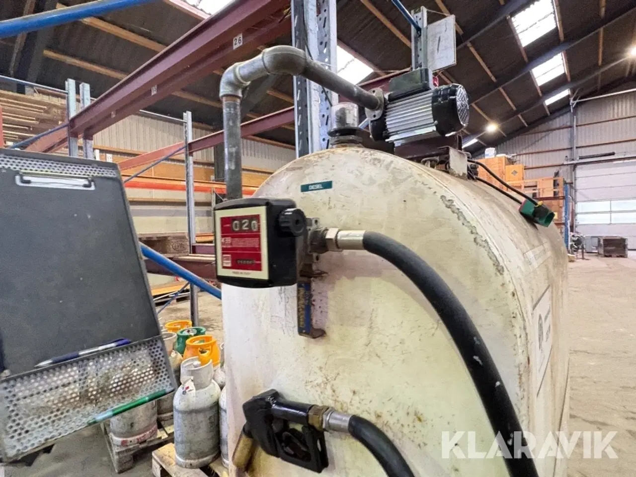 Billede 5 - Diesel tank med pumpe Roug 1200 liters