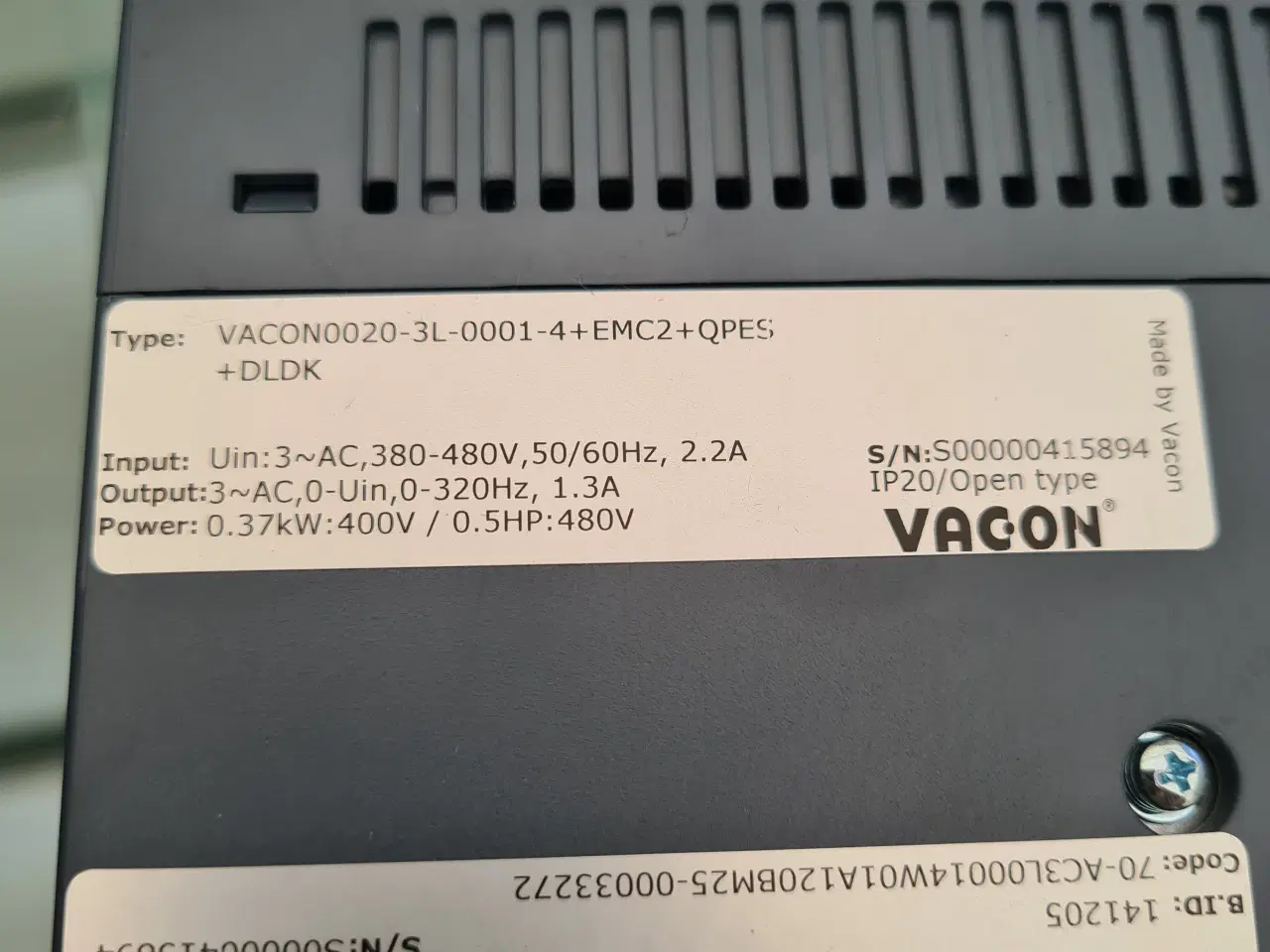 Billede 6 - Frekvensomformer, Vacon