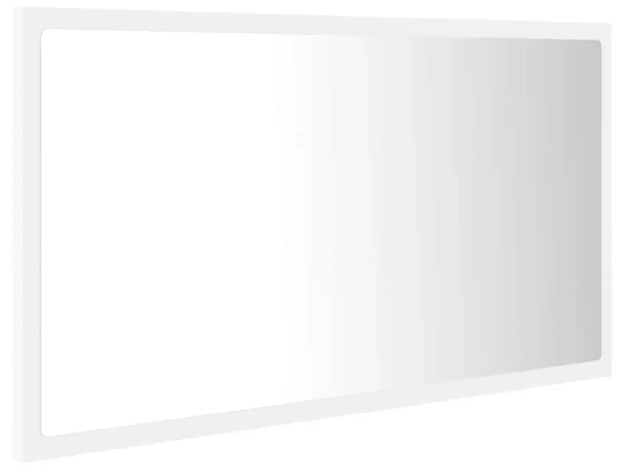 Billede 6 - Badeværelsesspejl med LED-lys 80x8,5x37 cm akryl hvid