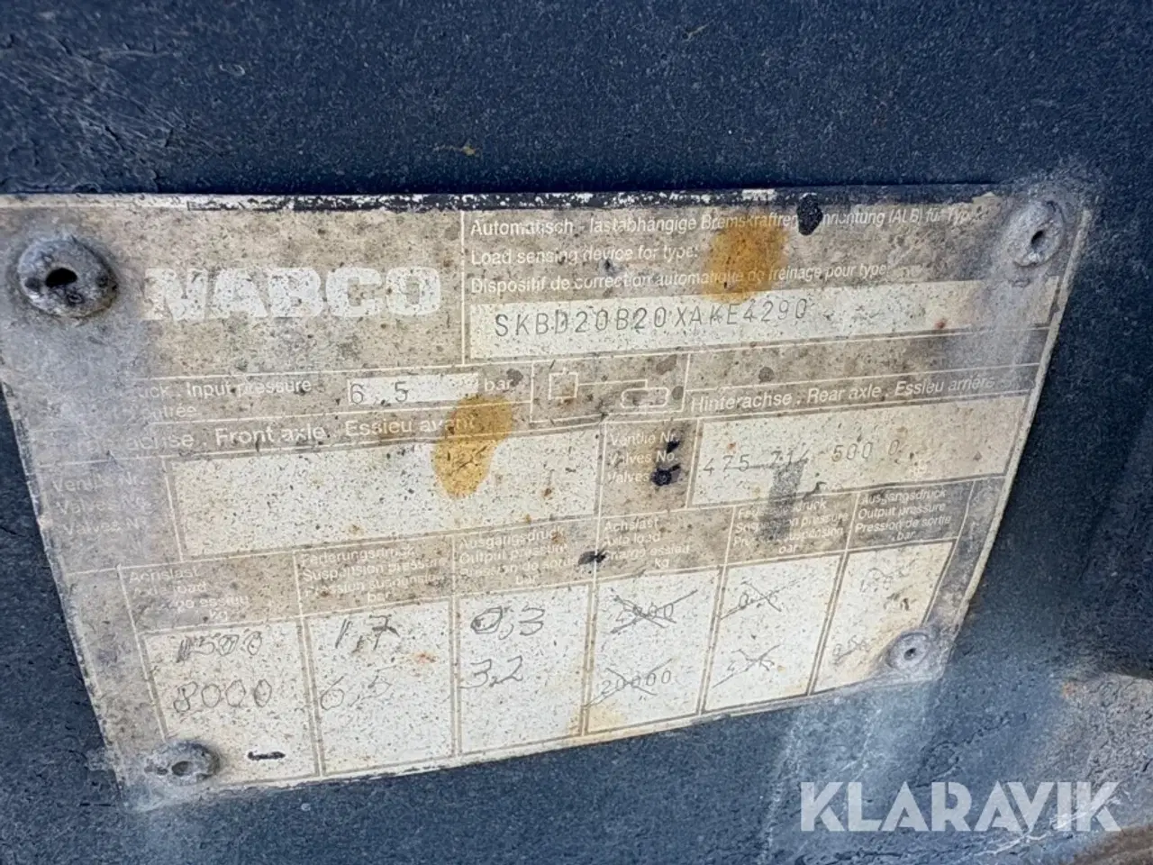 Billede 5 - Trailer/kærre Wabco
